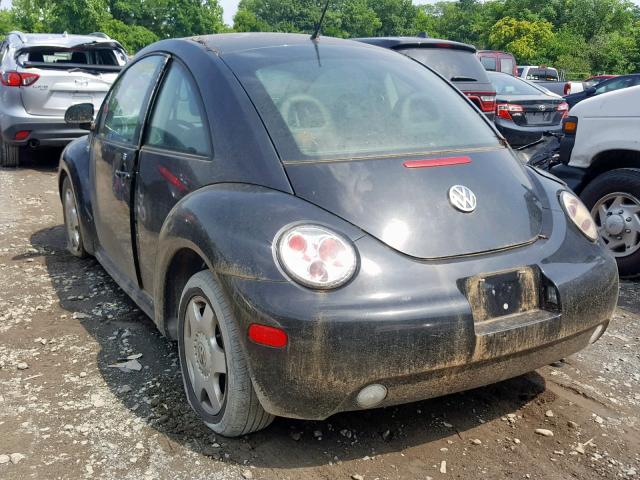 3VWCC21C2YM464468 - 2000 VOLKSWAGEN NEW BEETLE შავი ფოტო 3