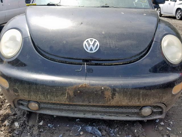 3VWCC21C2YM464468 - 2000 VOLKSWAGEN NEW BEETLE შავი ფოტო 7