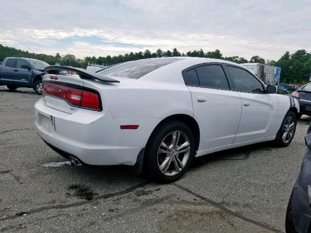 2C3CDXJG7EH187038 - 2014 DODGE CHARGER SX WHITE photo 4