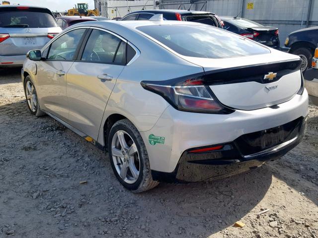 1G1RC6S58HU125349 - 2017 CHEVROLET VOLT LT SILVER photo 3