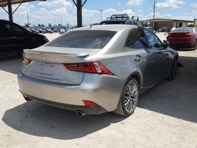 JTHBA1D25G5001616 - 2016 LEXUS IS 200T SILVER photo 4