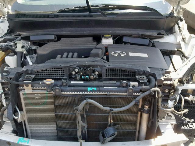 5N1CL0MM0EC520587 - 2014 INFINITI QX60 HYBRI WHITE photo 7