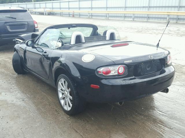 JM1NC25F760107268 - 2006 MAZDA MX-5 MIATA BLACK photo 3