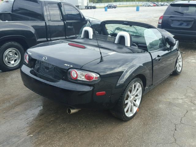 JM1NC25F760107268 - 2006 MAZDA MX-5 MIATA BLACK photo 4