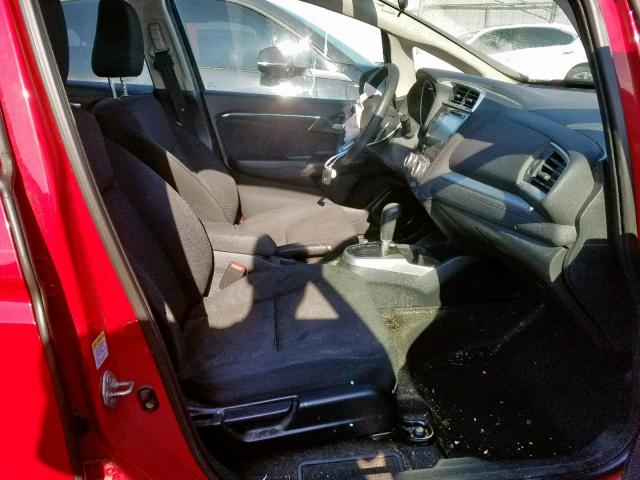 3HGGK5H85FM742109 - 2015 HONDA FIT EX RED photo 5