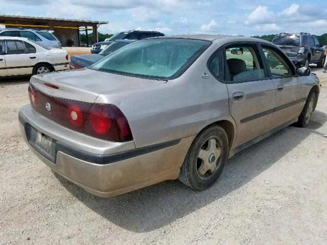 2G1WF52E239389063 - 2003 CHEVROLET IMPALA GOLD photo 4