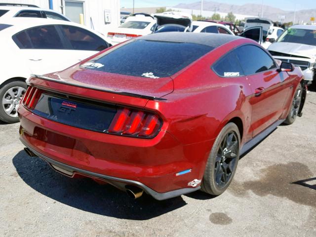 1FA6P8CF4H5210688 - 2017 FORD MUSTANG GT RED photo 4