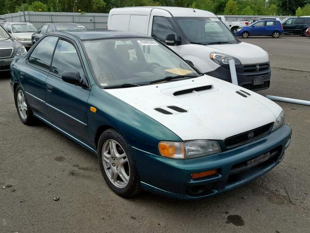 JF1GC4353WG500583 - 1998 SUBARU IMPREZA L GREEN photo 1