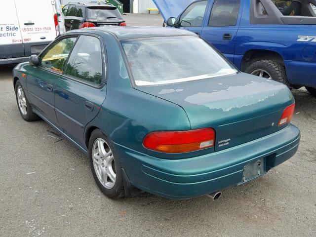 JF1GC4353WG500583 - 1998 SUBARU IMPREZA L GREEN photo 3