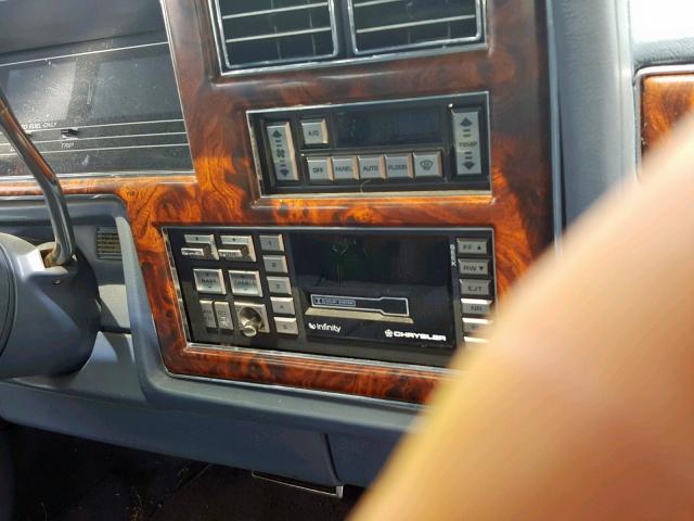 1C3BU6637JD152499 - 1988 CHRYSLER NEW YORKER BLUE photo 9