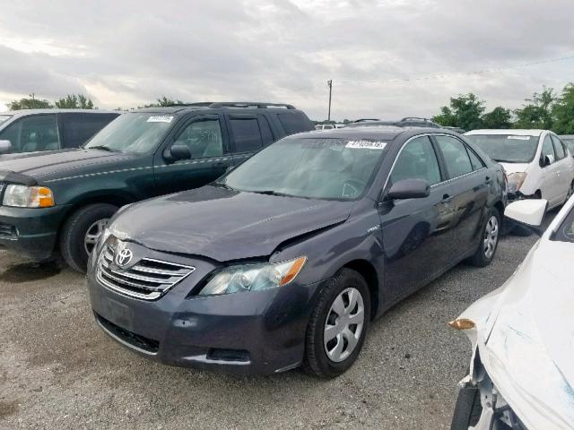 4T1BB46K89U109066 - 2009 TOYOTA CAMRY HYBR GRAY photo 2