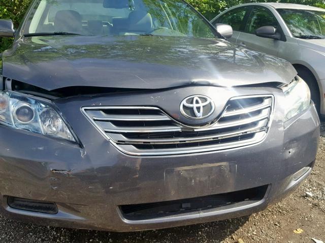 4T1BB46K89U109066 - 2009 TOYOTA CAMRY HYBR GRAY photo 9