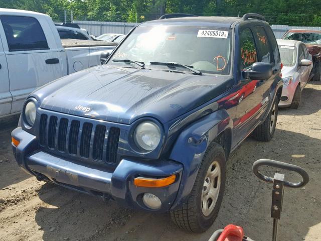 1J4GL58K63W677431 - 2003 JEEP LIBERTY LI BLUE photo 2