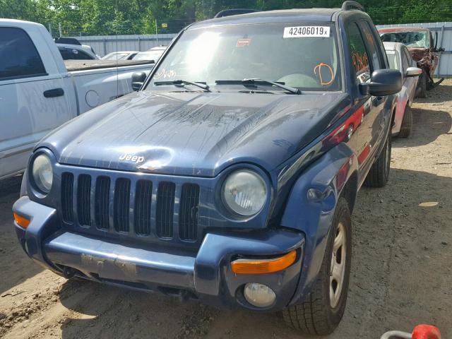 1J4GL58K63W677431 - 2003 JEEP LIBERTY LI BLUE photo 9