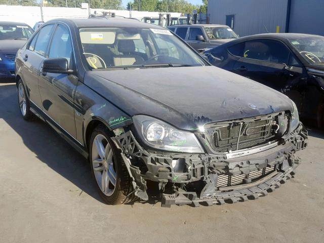 WDDGF4HB4CR233041 - 2012 MERCEDES-BENZ C 250 BLACK photo 1