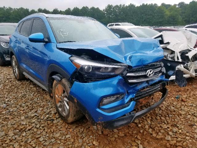 KM8J33A4XJU621511 - 2018 HYUNDAI TUCSON SEL BLUE photo 1