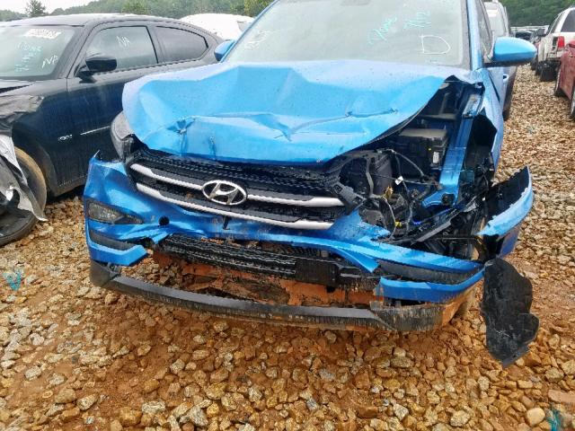 KM8J33A4XJU621511 - 2018 HYUNDAI TUCSON SEL BLUE photo 9