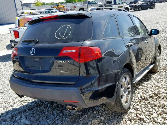 2HNYD28279H519090 - 2009 ACURA MDX BLACK photo 4