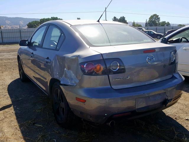 JM1BK323751290167 - 2005 MAZDA 3 S GRAY photo 3