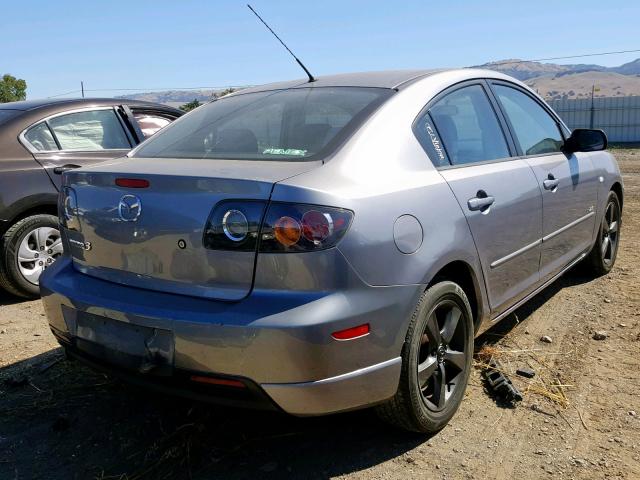 JM1BK323751290167 - 2005 MAZDA 3 S GRAY photo 4