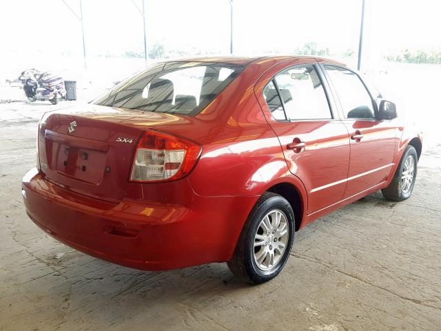 JS2YC5A35C6304111 - 2012 SUZUKI SX4 LE RED photo 4