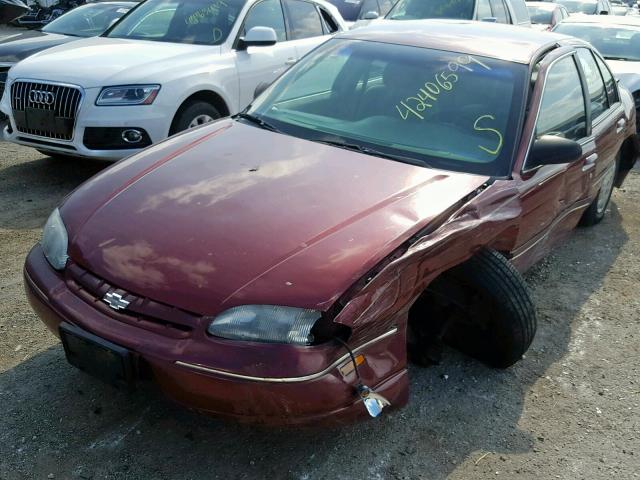 2G1WL52J6Y1127266 - 2000 CHEVROLET LUMINA MAROON photo 2