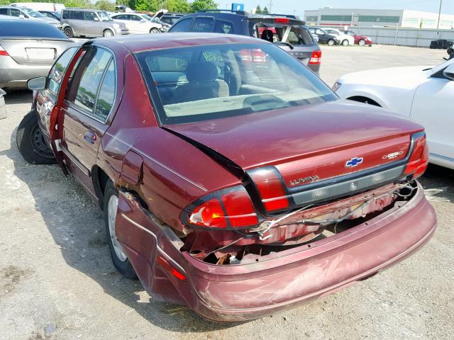 2G1WL52J6Y1127266 - 2000 CHEVROLET LUMINA MAROON photo 3