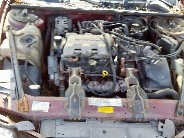 2G1WL52J6Y1127266 - 2000 CHEVROLET LUMINA MAROON photo 7