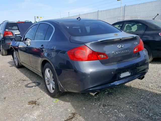 JN1CV6AR4AM252099 - 2010 INFINITI G37 BLUE photo 3