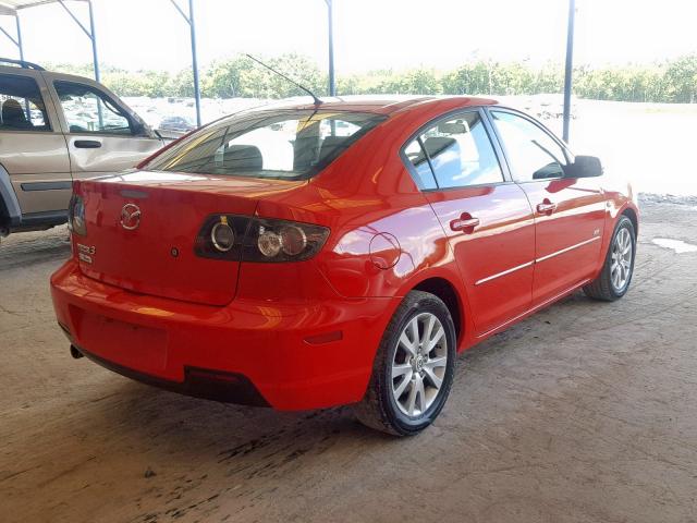 JM1BK323071621612 - 2007 MAZDA 3 S RED photo 4