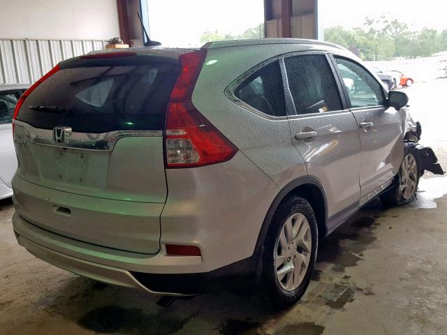 2HKRM3H71FH559535 - 2015 HONDA CR-V EXL SILVER photo 4