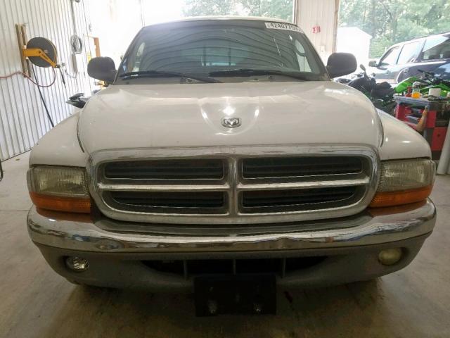 1B7GL2AN01S121905 - 2001 DODGE DAKOTA QUA WHITE photo 9