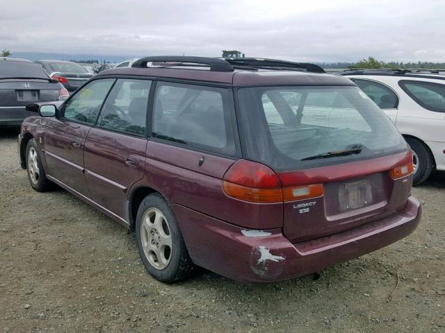 4S3BK4354X7310977 - 1999 SUBARU LEGACY L MAROON photo 3