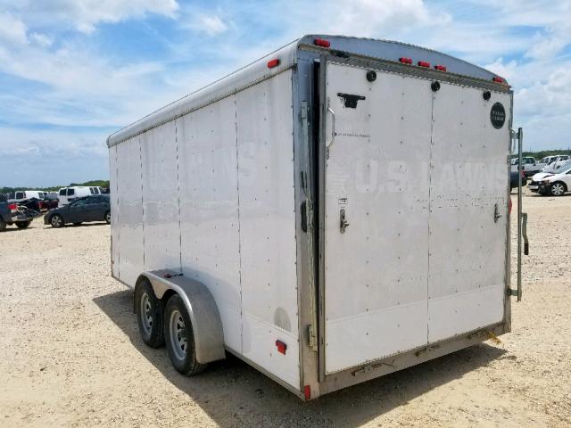 575200G2XFT276130 - 2015 WELLS CARGO TRAILER WHITE photo 3