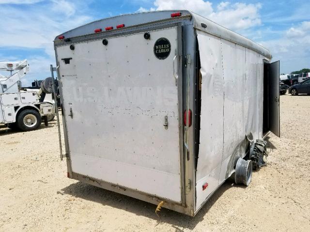 575200G2XFT276130 - 2015 WELLS CARGO TRAILER WHITE photo 4