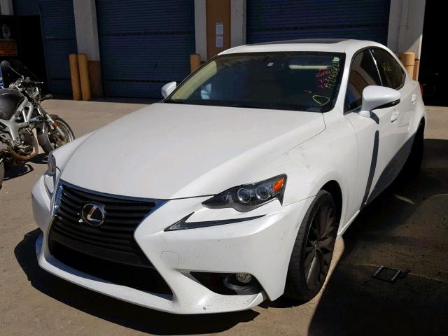 JTHBF1D22F5056413 - 2015 LEXUS IS 250 WHITE photo 2