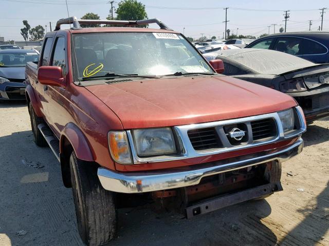 1N6ED27Y2YC363103 - 2000 NISSAN FRONTIER C RED photo 1