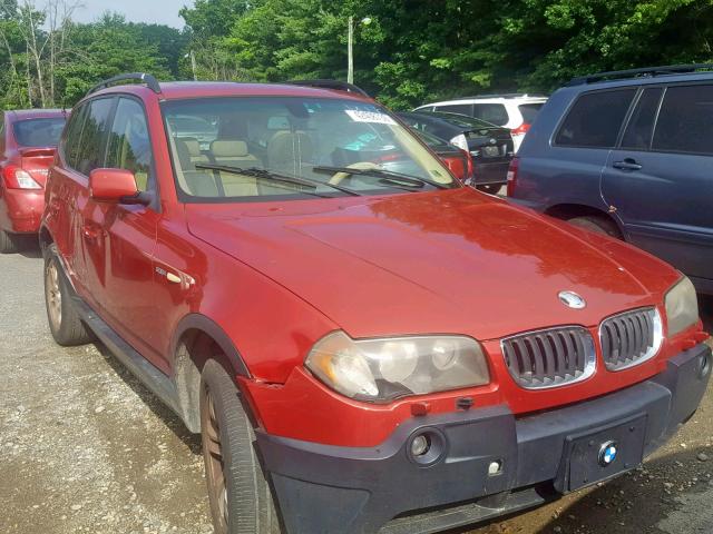 WBXPA73454WB28018 - 2004 BMW X3 2.5I RED photo 1