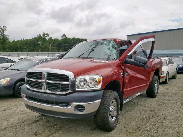 3D7KS28A78G144749 - 2008 DODGE RAM 2500 S წითელი ფოტო 2