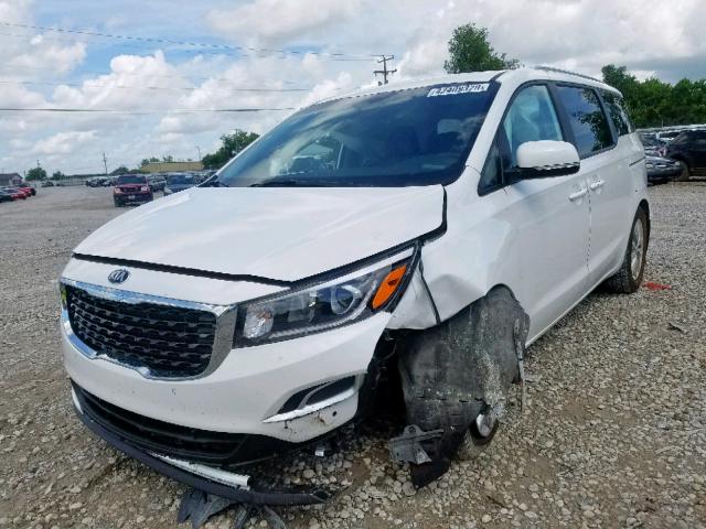 KNDMB5C17K6538238 - 2019 KIA SEDONA LX GRAY photo 2