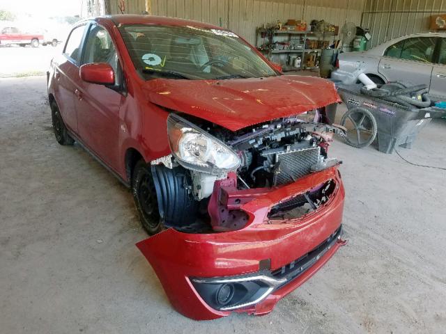 ML32A3HJ2HH009528 - 2017 MITSUBISHI MIRAGE ES RED photo 1