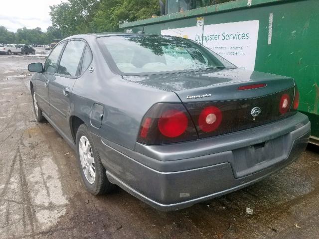 2G1WF52EX59157913 - 2005 CHEVROLET IMPALA GRAY photo 3