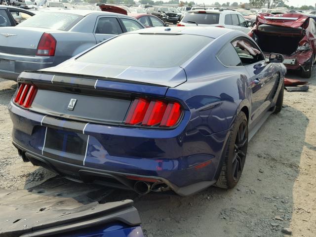 1FA6P8JZ3G5526160 - 2016 FORD MUSTANG SH BLUE photo 4