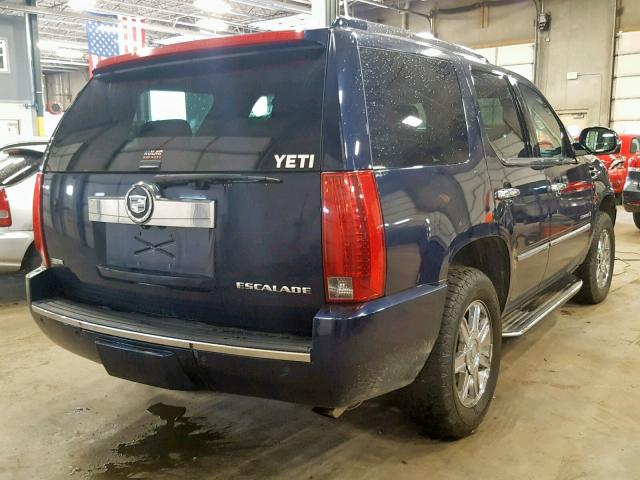 1GYFK23269R140652 - 2009 CADILLAC ESCALADE L BLUE photo 4