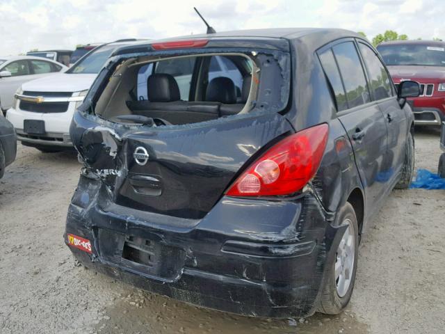 3N1BC1CP3CK263114 - 2012 NISSAN VERSA S BLACK photo 4