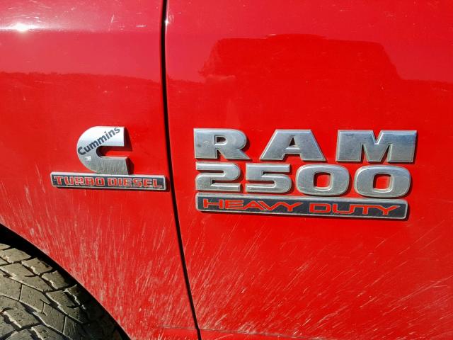 3C6UR5CLXDG512142 - 2013 RAM 2500 ST RED photo 9