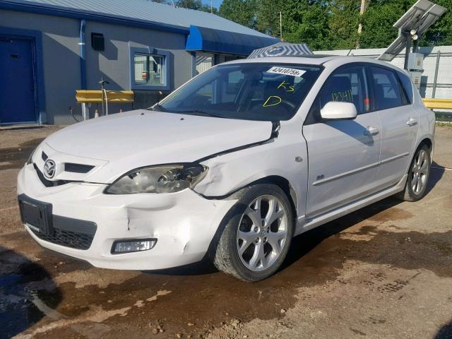 JM1BK343X91204398 - 2009 MAZDA 3 S WHITE photo 2