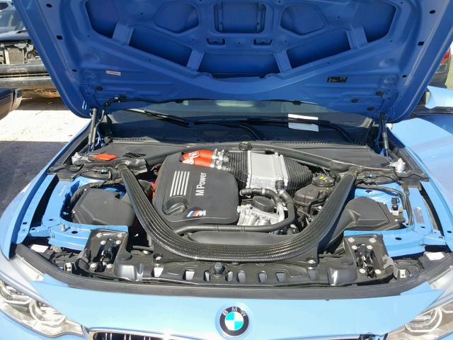 WBS3R9C50GK336429 - 2016 BMW M4 BLUE photo 7