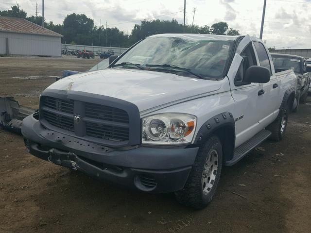 1D7HA18N68S511658 - 2008 DODGE RAM 1500 S WHITE photo 2