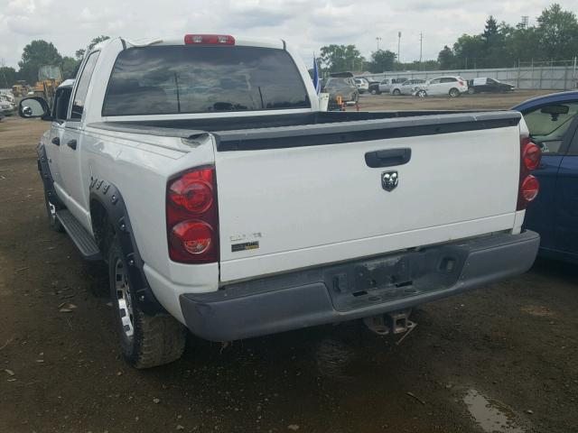 1D7HA18N68S511658 - 2008 DODGE RAM 1500 S WHITE photo 3